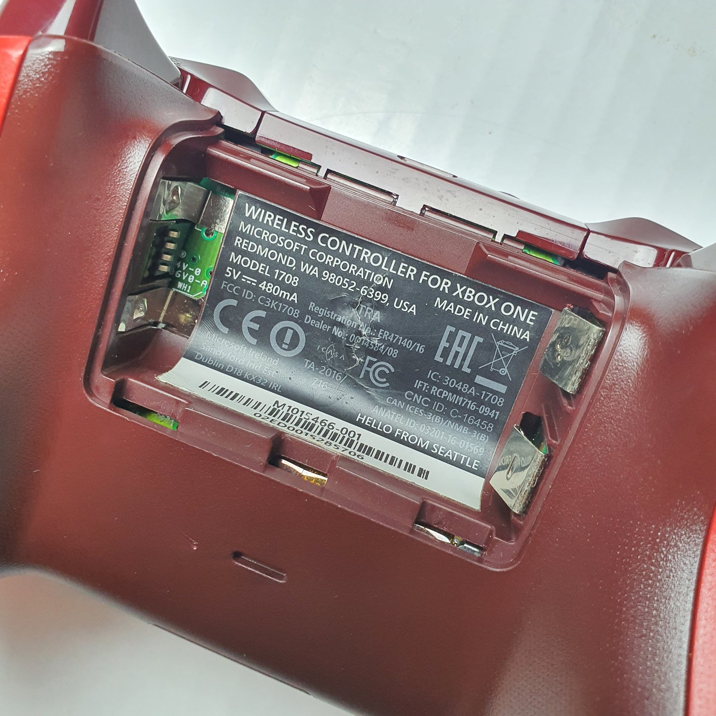 Official Microsoft Xbox Wireless Bluetooth Controller Red 1708