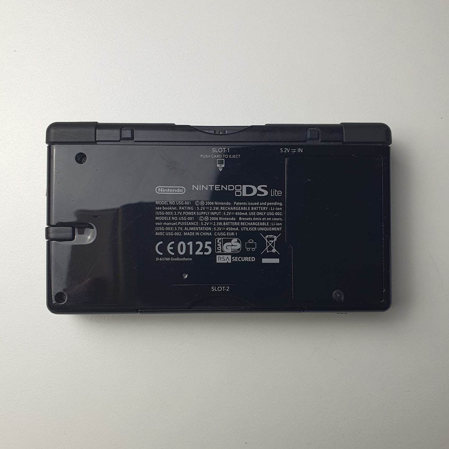 Nintendo DS Lite Onyx Black Handheld Console