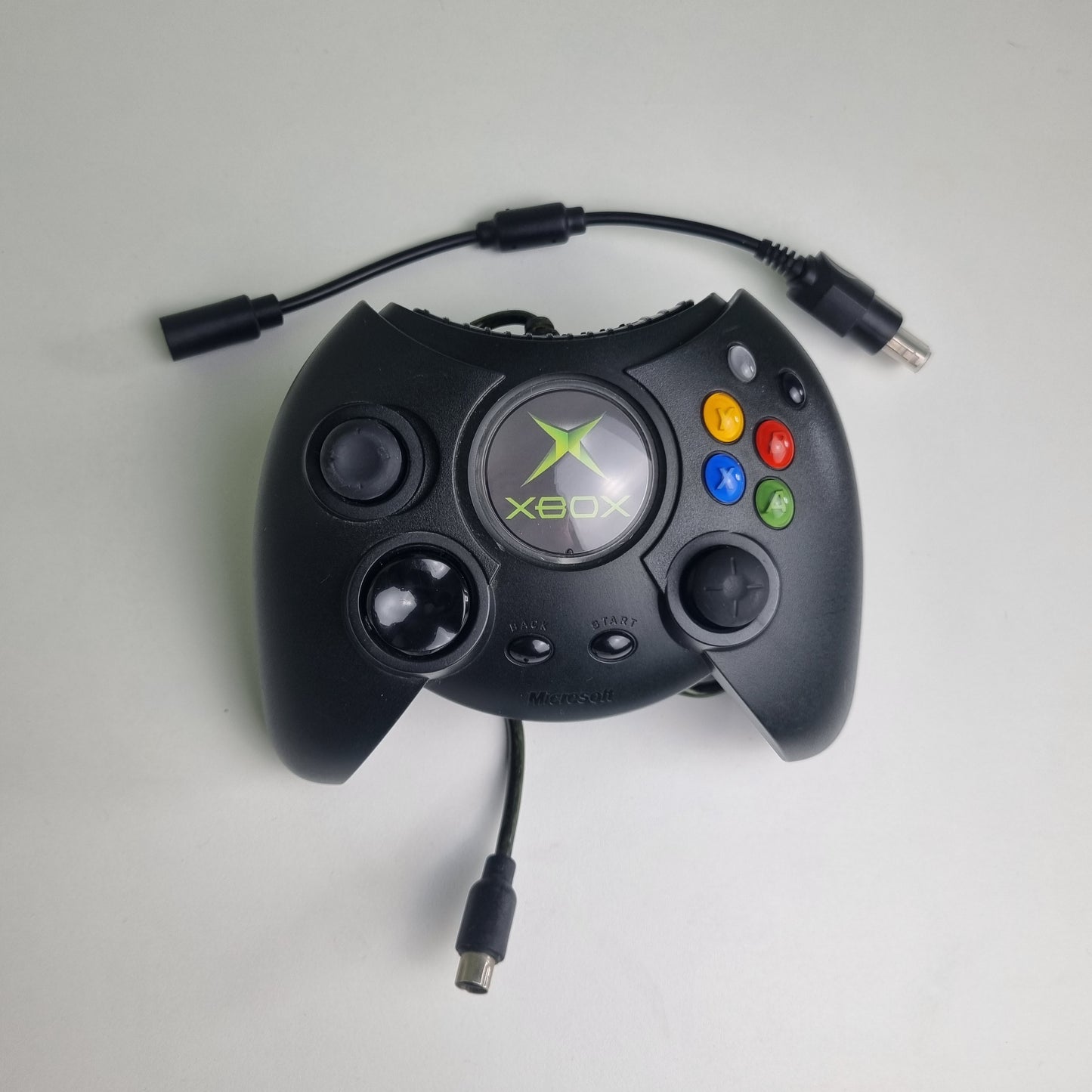 Official Microsoft Xbox (Original) 'Duke' Wired Black Controller w/ Breakaway Cable