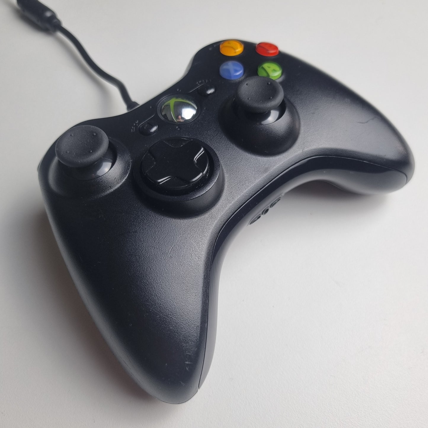 Official Microsoft Xbox 360 'S' Wired Black Controller w/ Breakaway Cable