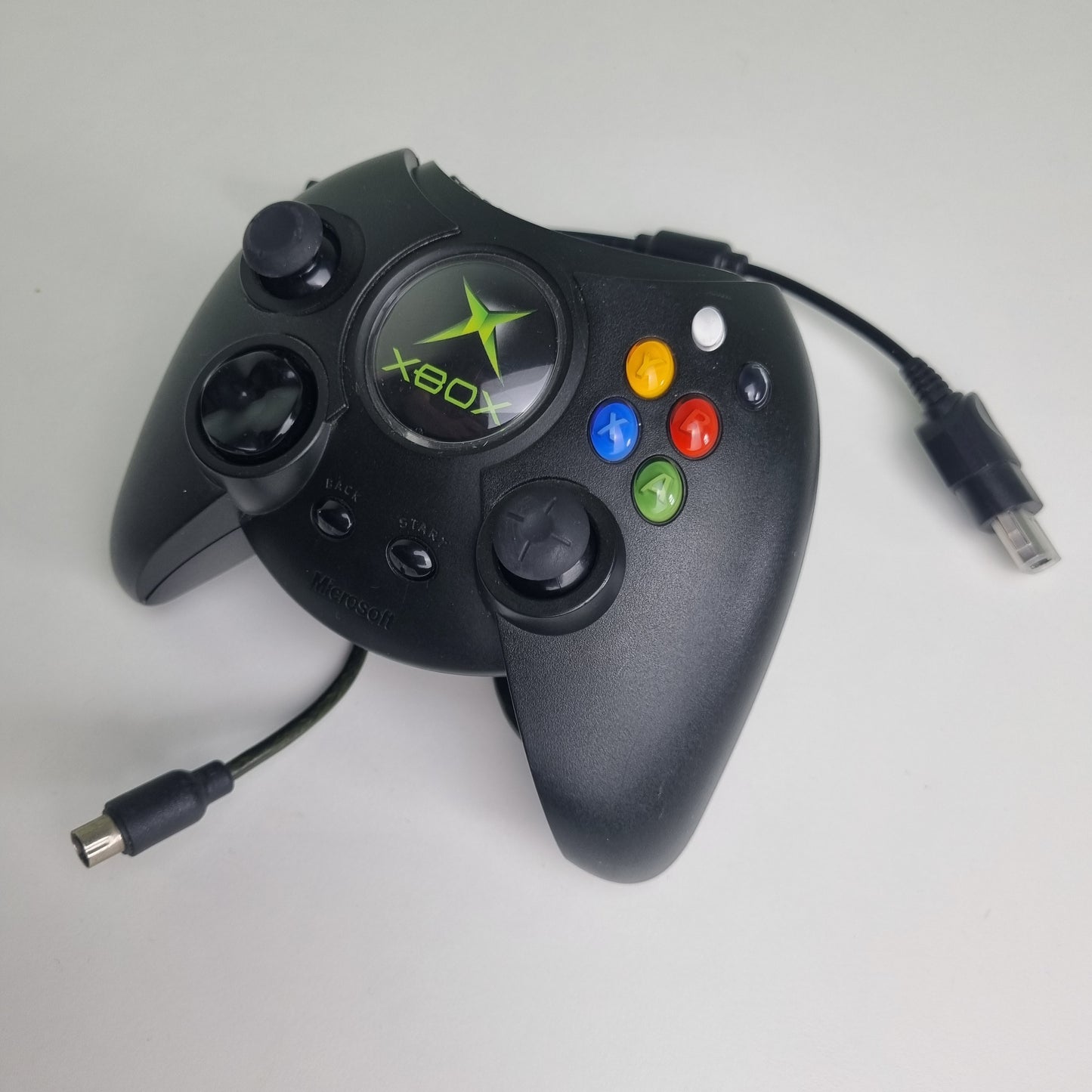 Official Microsoft Xbox (Original) 'Duke' Wired Black Controller w/ Breakaway Cable