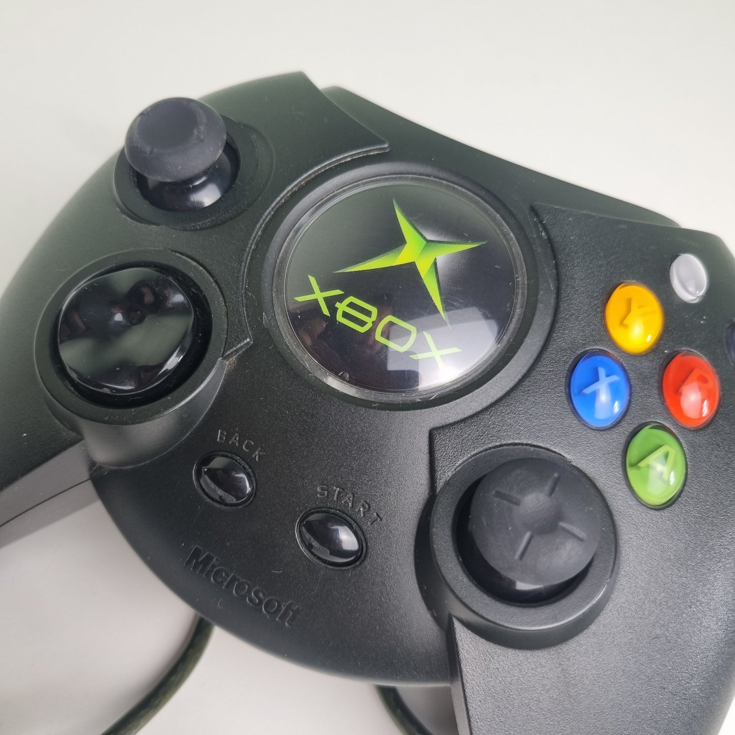 Official Microsoft Xbox (Original) 'Duke' Wired Black Controller w/ Breakaway Cable