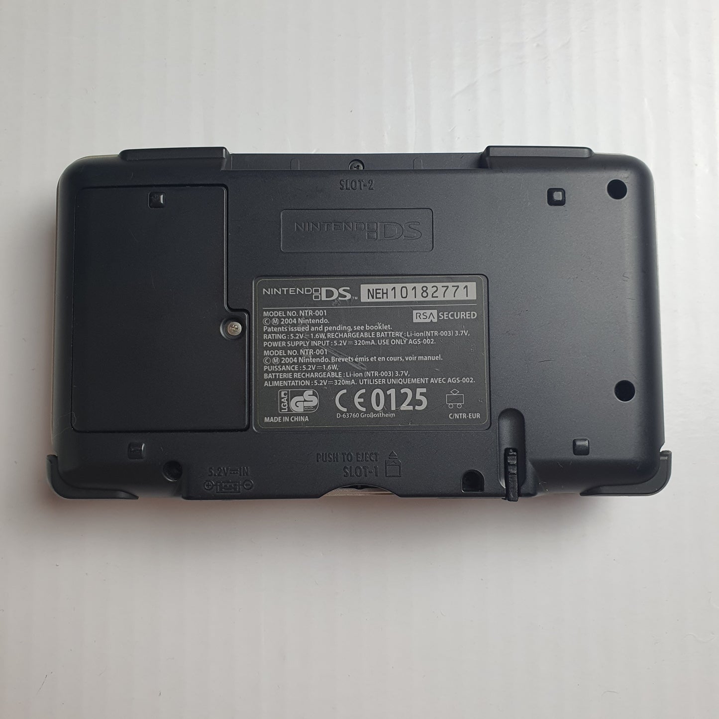 Nintendo DS Console w/ Stylus and Power Supply