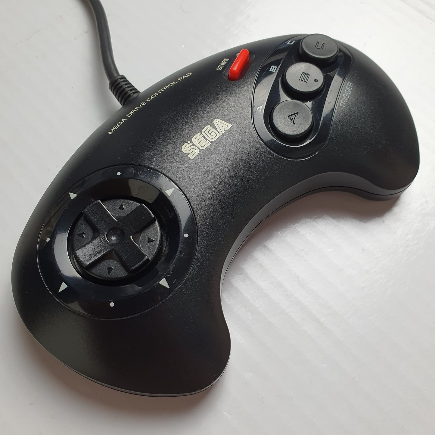 Official Sega Mega Drive Wired Black/Red Controller 1650-50