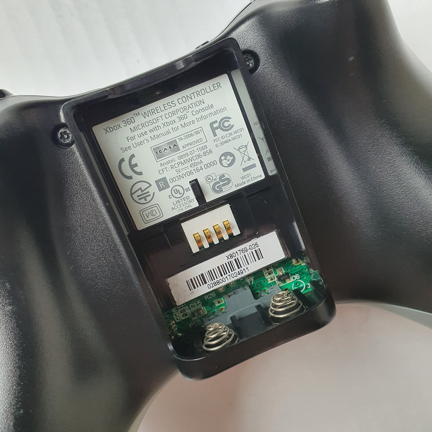 Official Microsoft Xbox 360 Wireless Black Controller