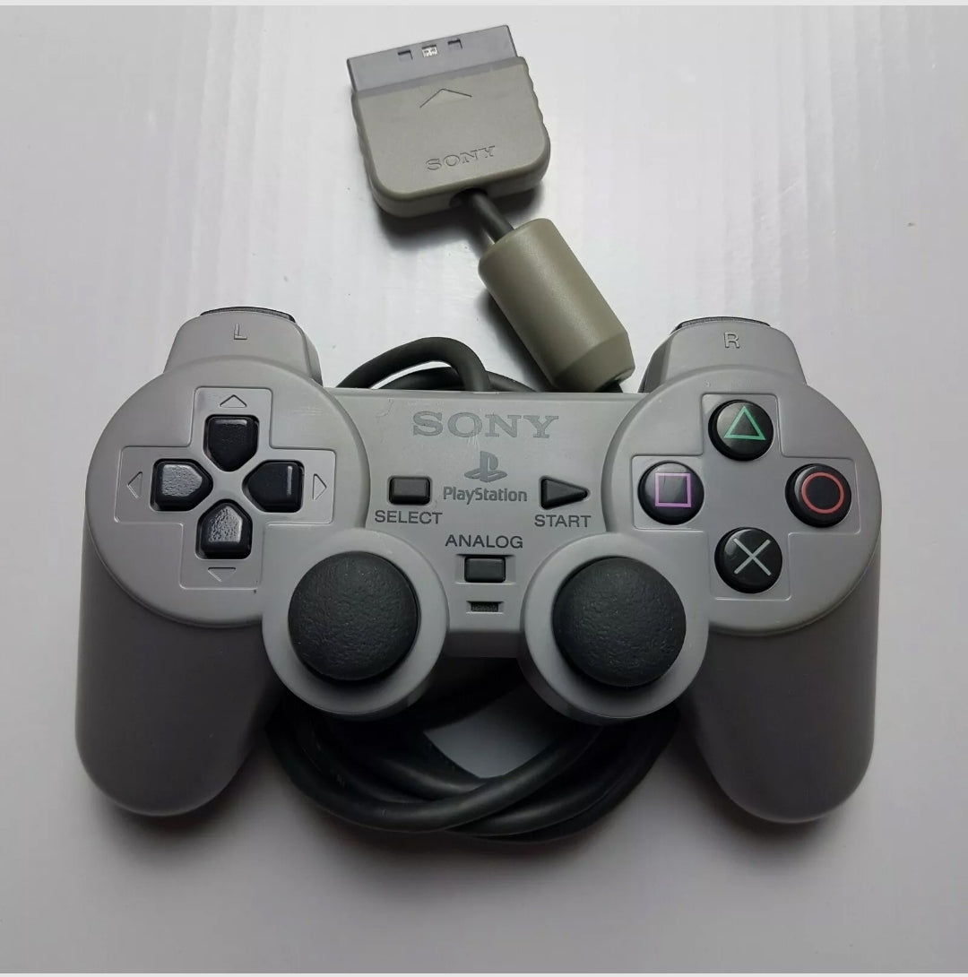 Official Sony PlayStation PS1 DualShock Grey Controller SCPH-1200