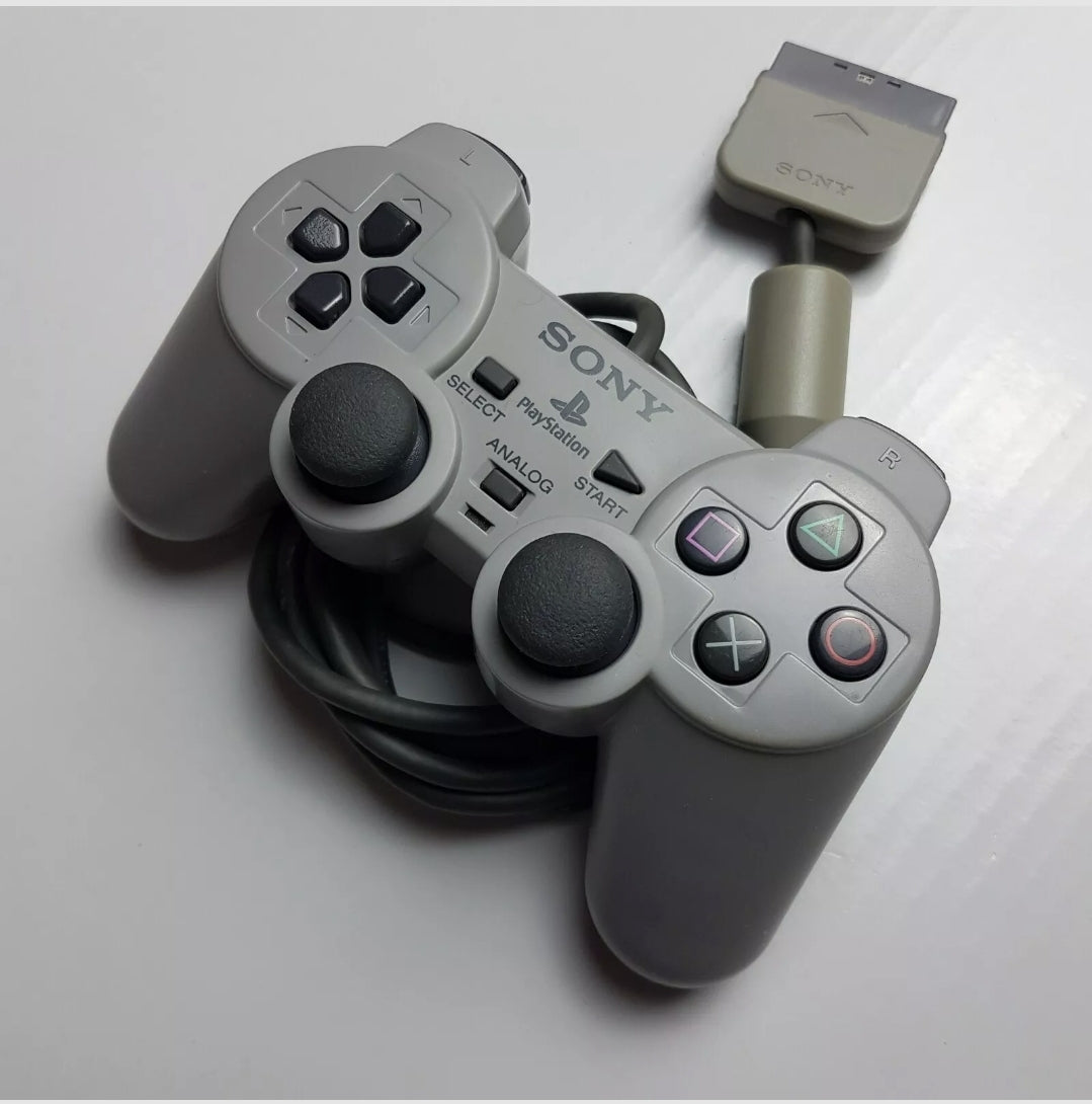 Official Sony PlayStation PS1 DualShock Grey Controller SCPH-1200