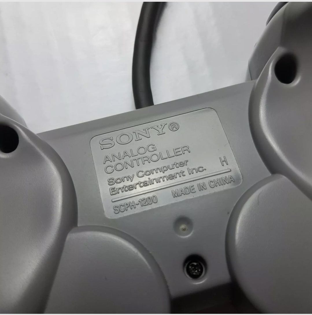 Official Sony PlayStation PS1 DualShock Grey Controller SCPH-1200