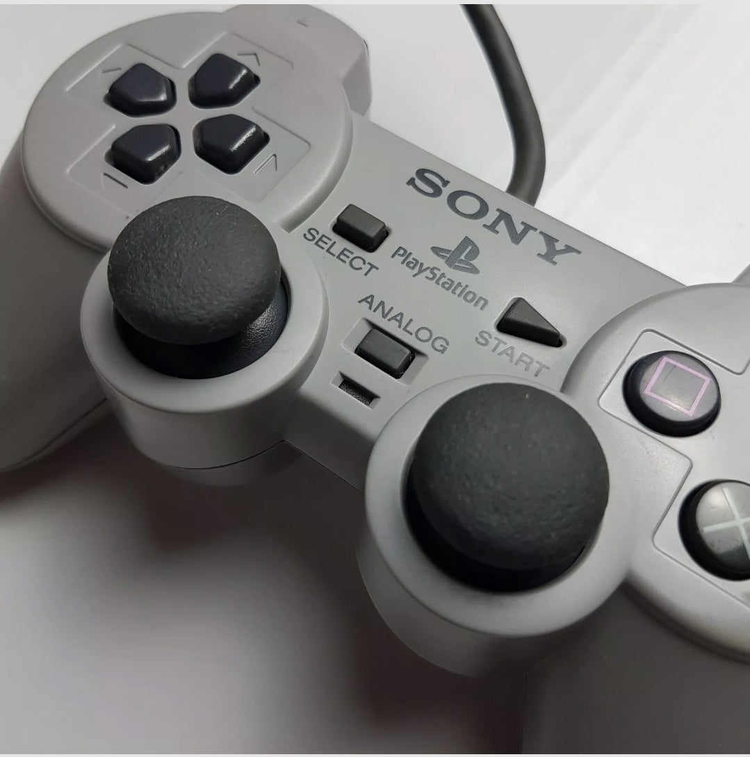 Official Sony PlayStation PS1 DualShock Grey Controller SCPH-1200
