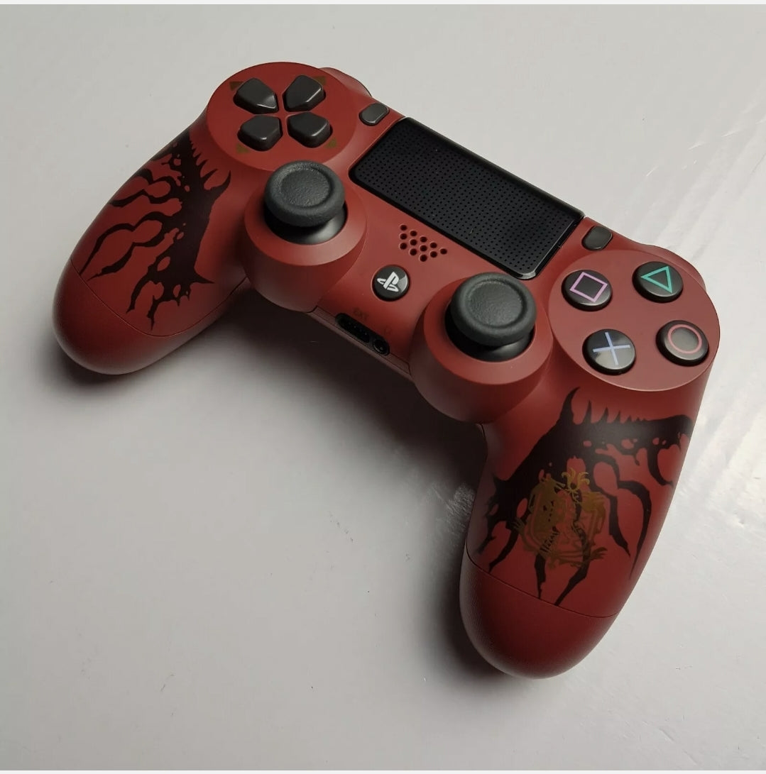 Official Sony PlayStation PS4 DualShock 4 Limited Edition Monster Hunter World Controller JDM-055