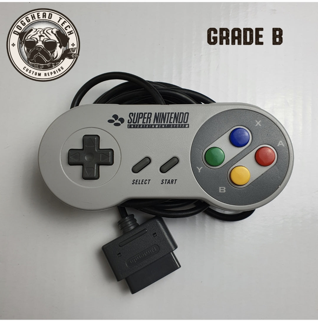 Official Super Nintendo SNES Grey Controller