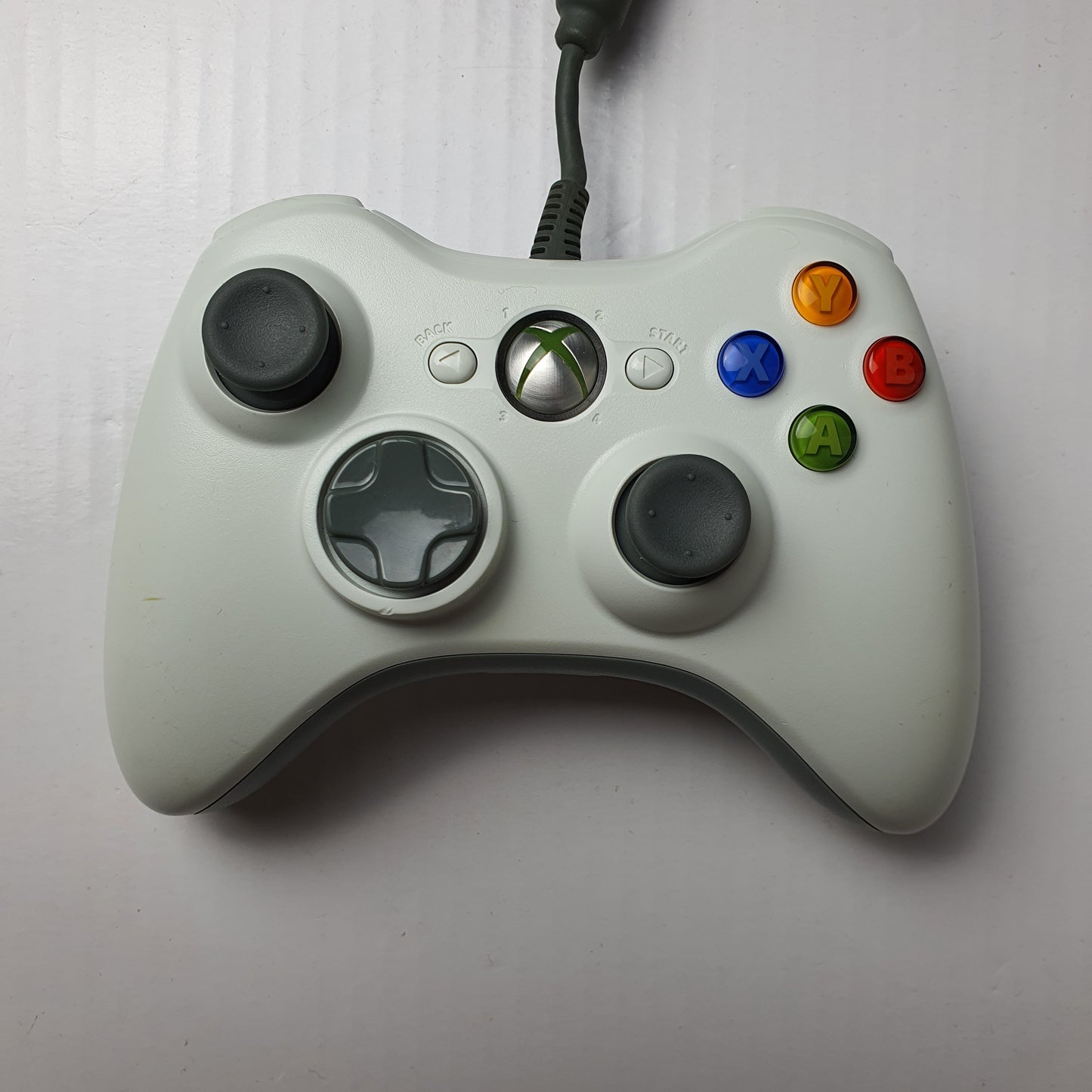 Official Microsoft Xbox 360 Wired White Controller w/ Breakaway Cable