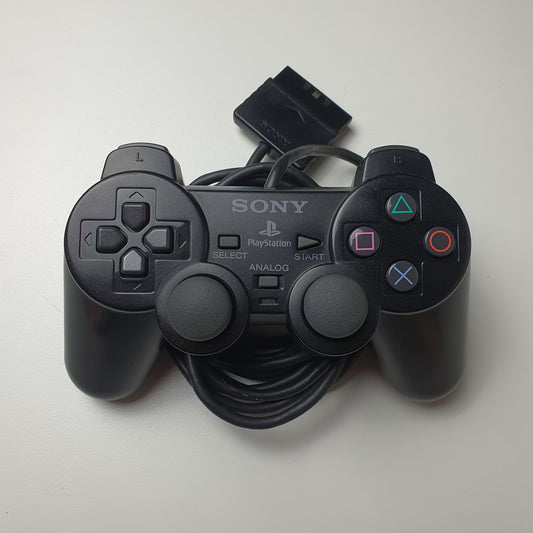 Official Sony PlayStation 2 PS2 DualShock 2 Black Wired Controller