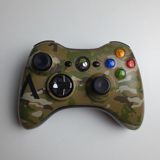 Official Microsoft Xbox 360 Green Camouflage Wireless Controller