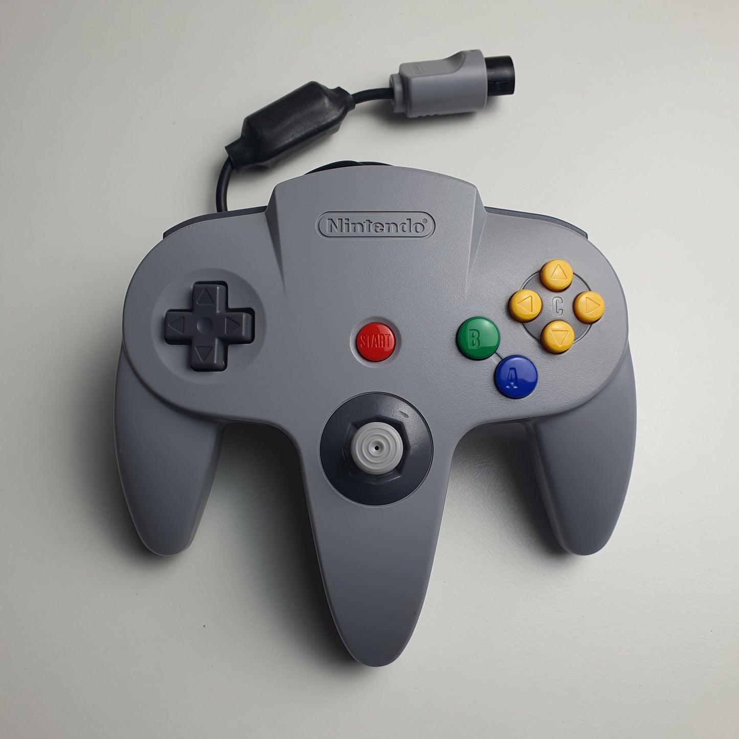 Official Nintendo 64 N64 Grey Wired Controller