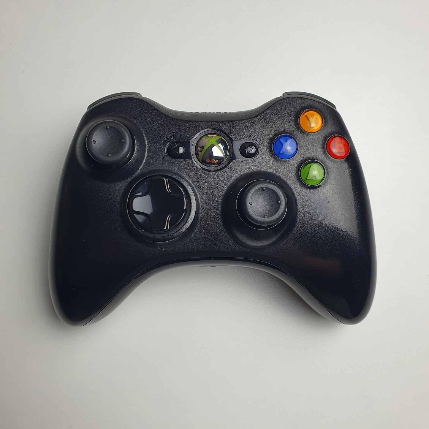 Official Microsoft Xbox 360 'S' Black Wireless Controller