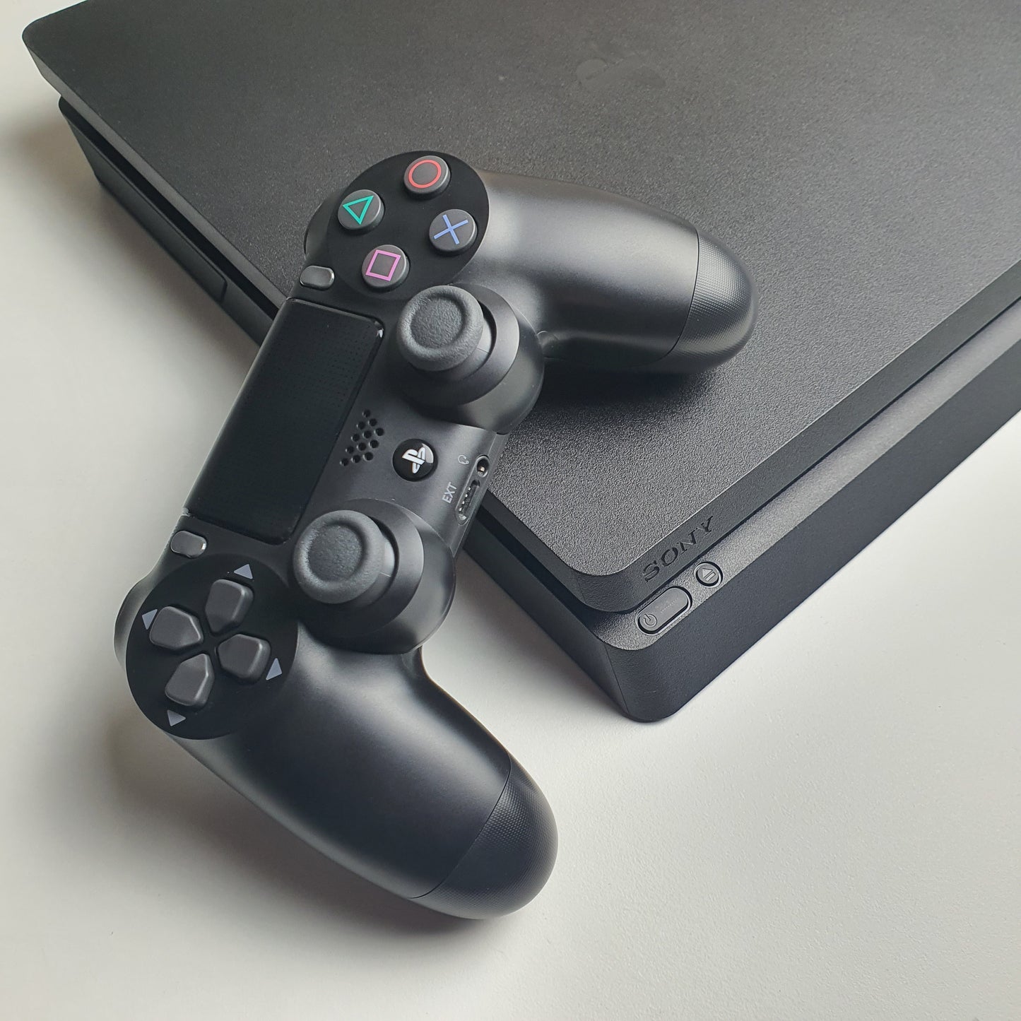 Sony PlayStation 4 PS4 Slim 500GB Black Console Bundle - Inc. Console, Controller and Cables