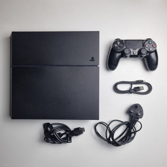 Sony PlayStation 4 PS4 500GB Black Console Bundle - Inc. Console, Controller and Cables