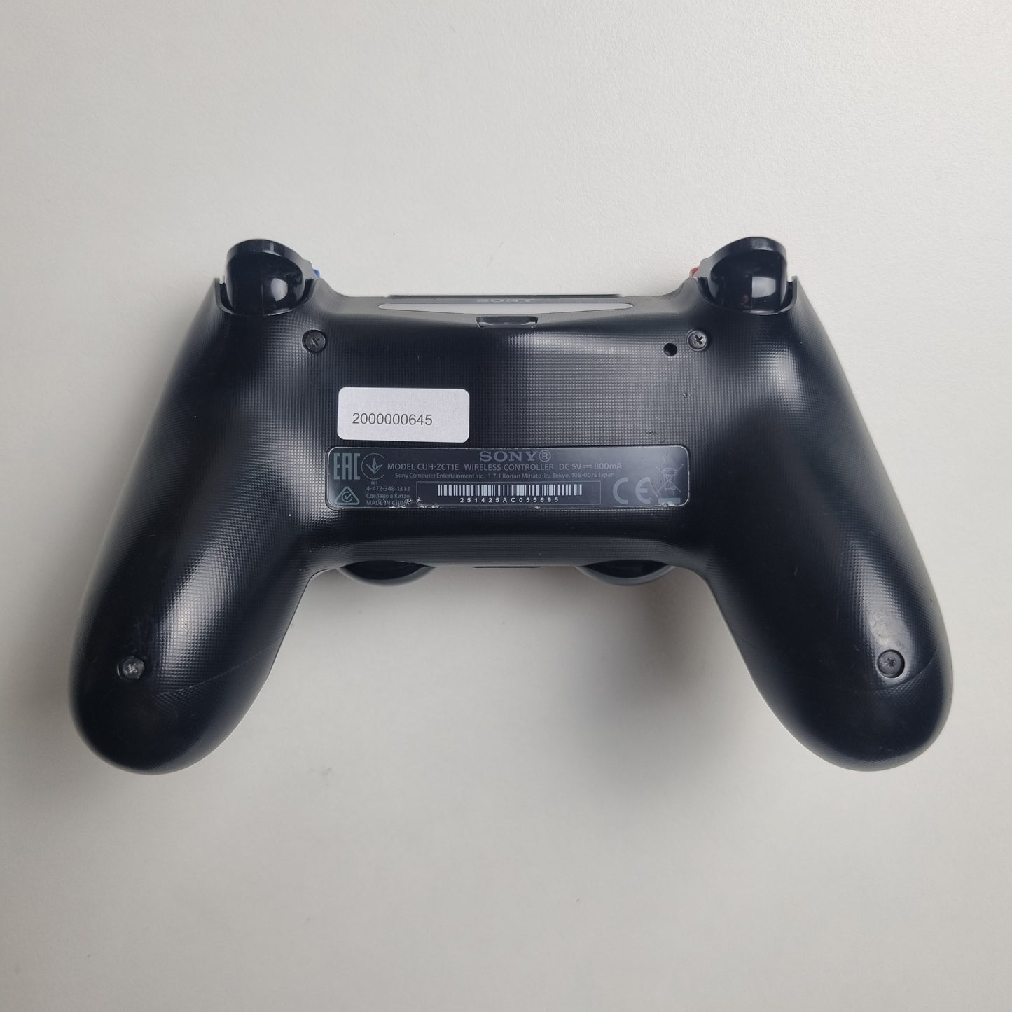 Back of an official Sony PlayStation DualShock 4 refurbished limited edition Star Wars wireless controller