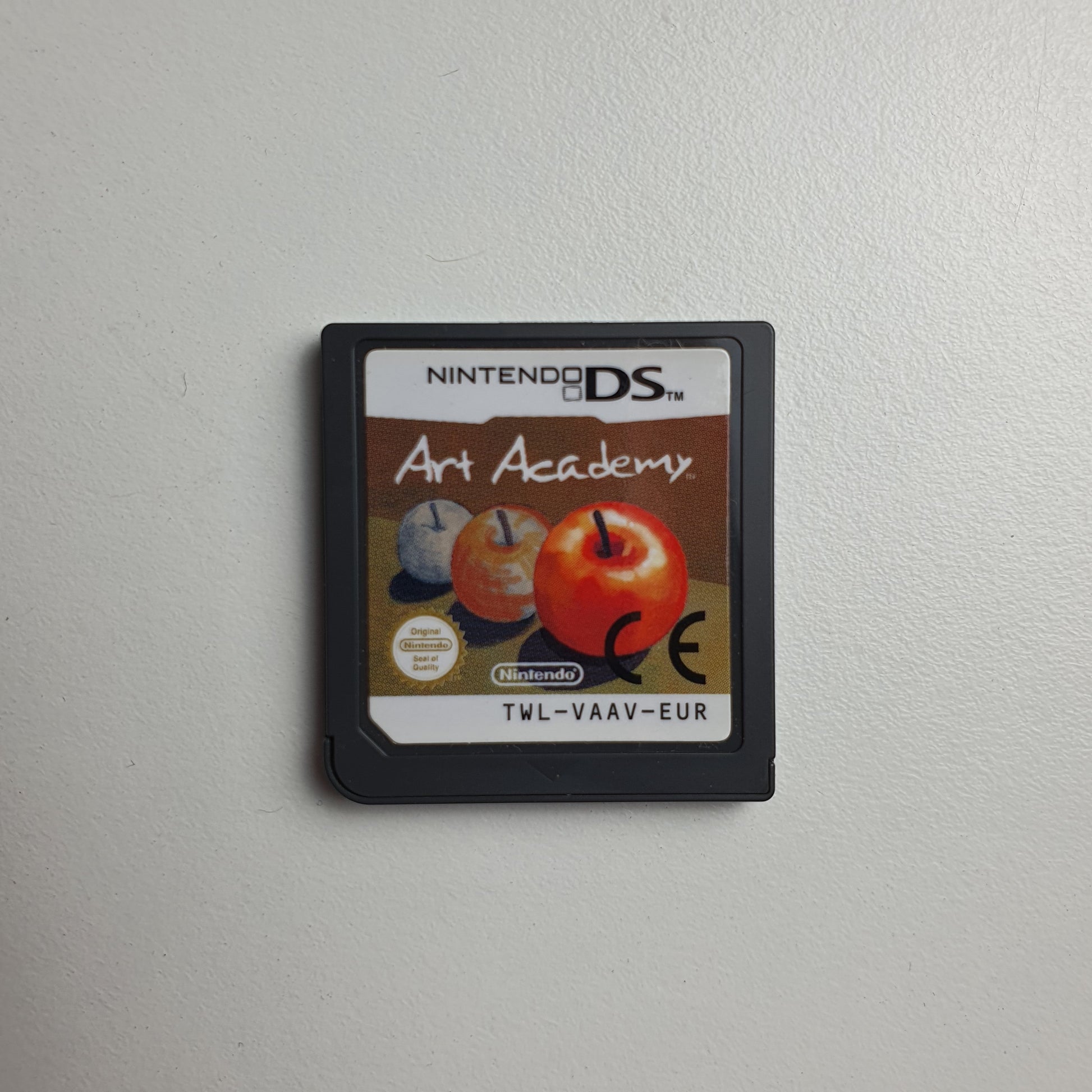 Nintendo DS game cartridge titled 'Art Academy' on a light grey background
