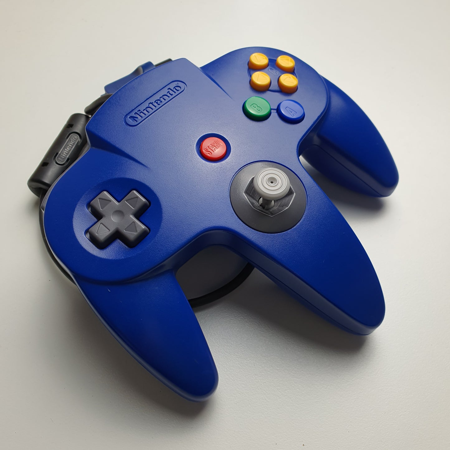 Official Nintendo 64 N64 Blue Wired Controller