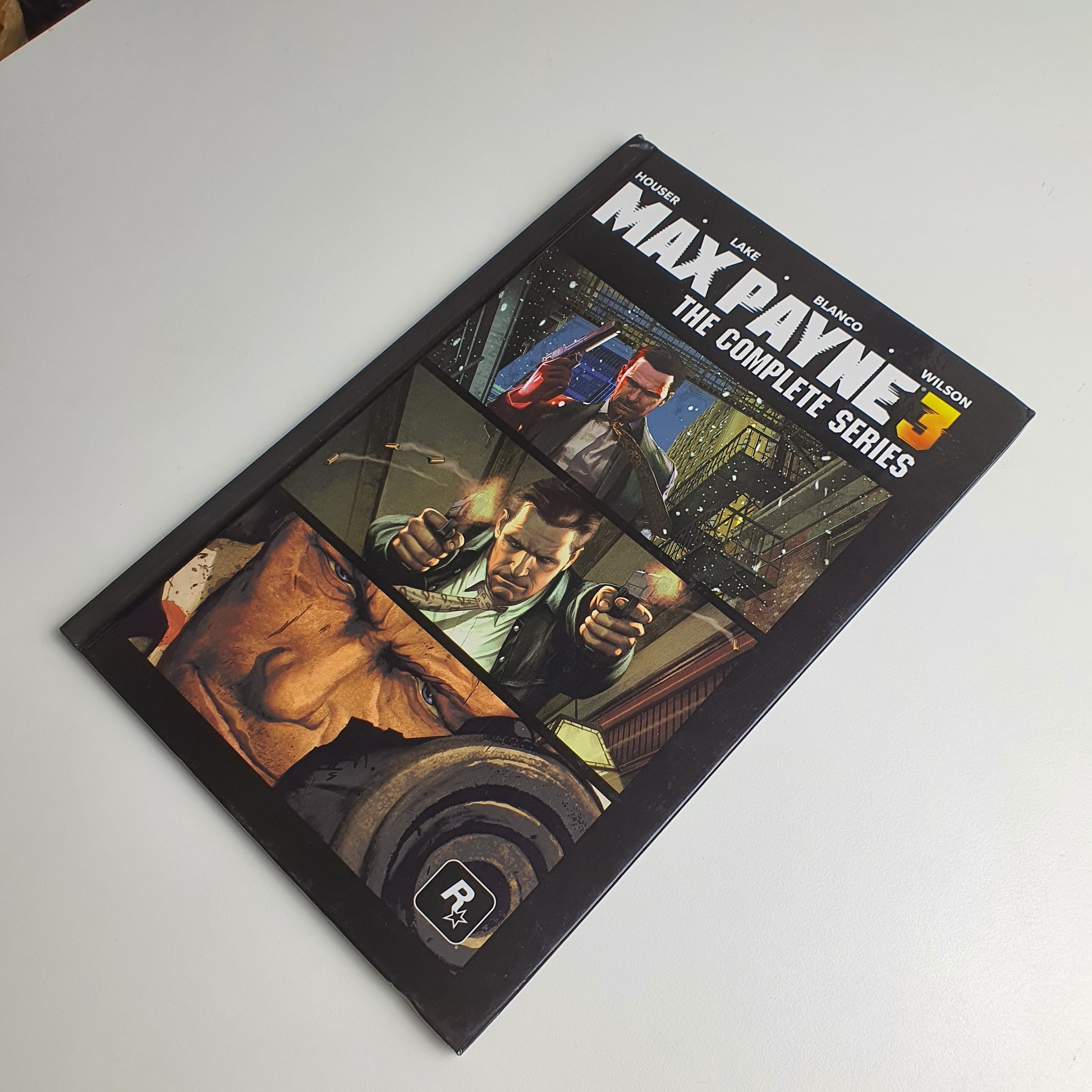 Front cover for a 'Max Payne 3: The Complete Series' graphic novel