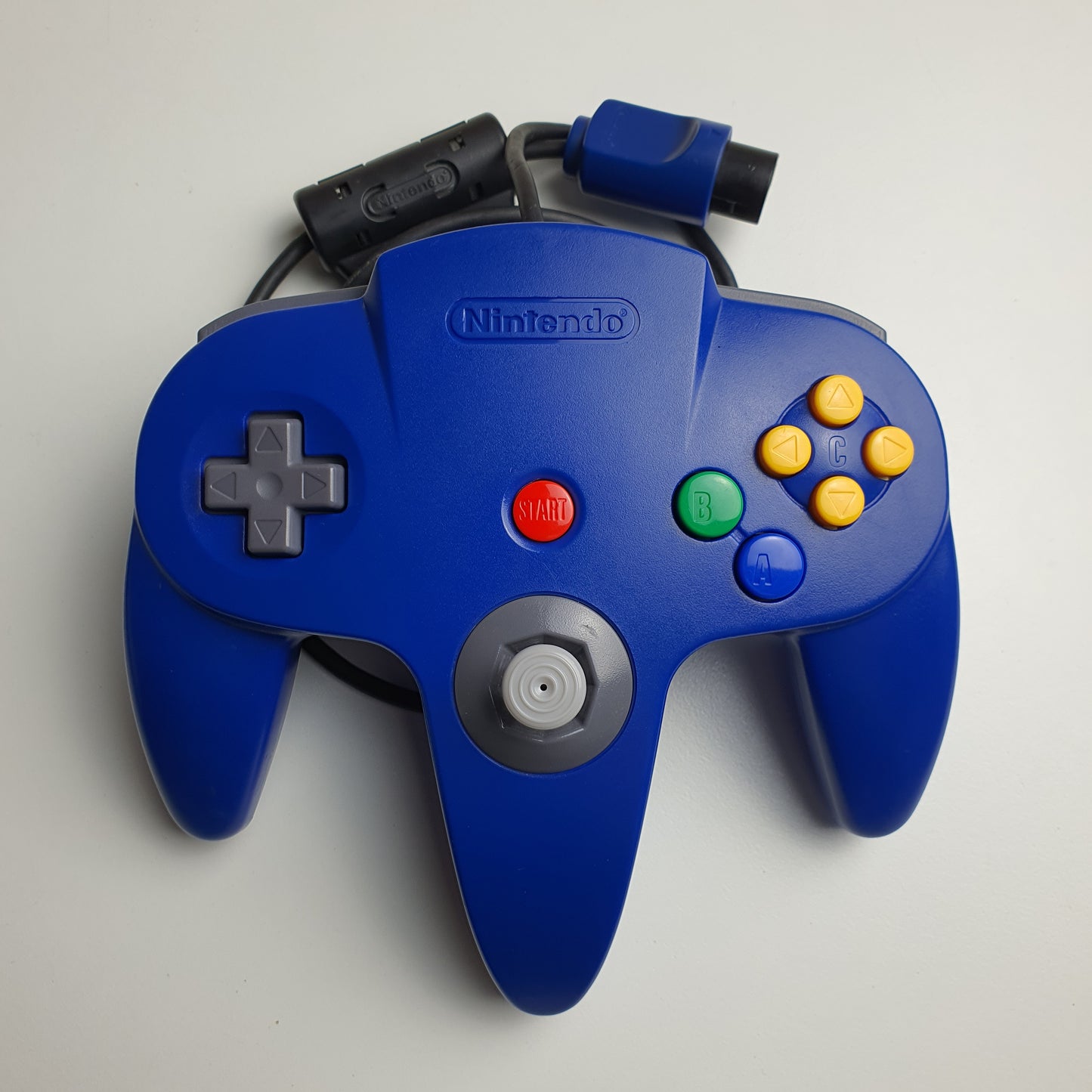 Official Nintendo 64 N64 Blue Wired Controller