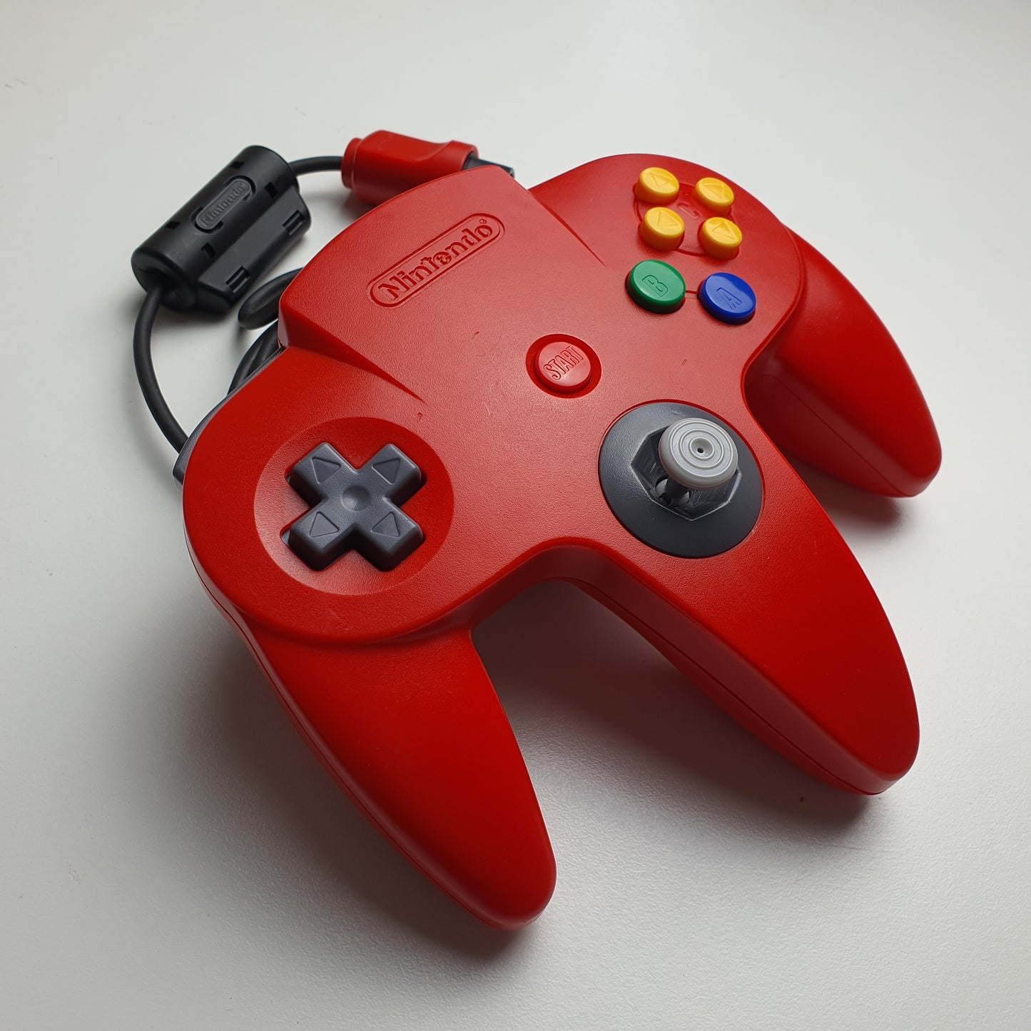 Official Nintendo 64 N64 Red Wired Controller