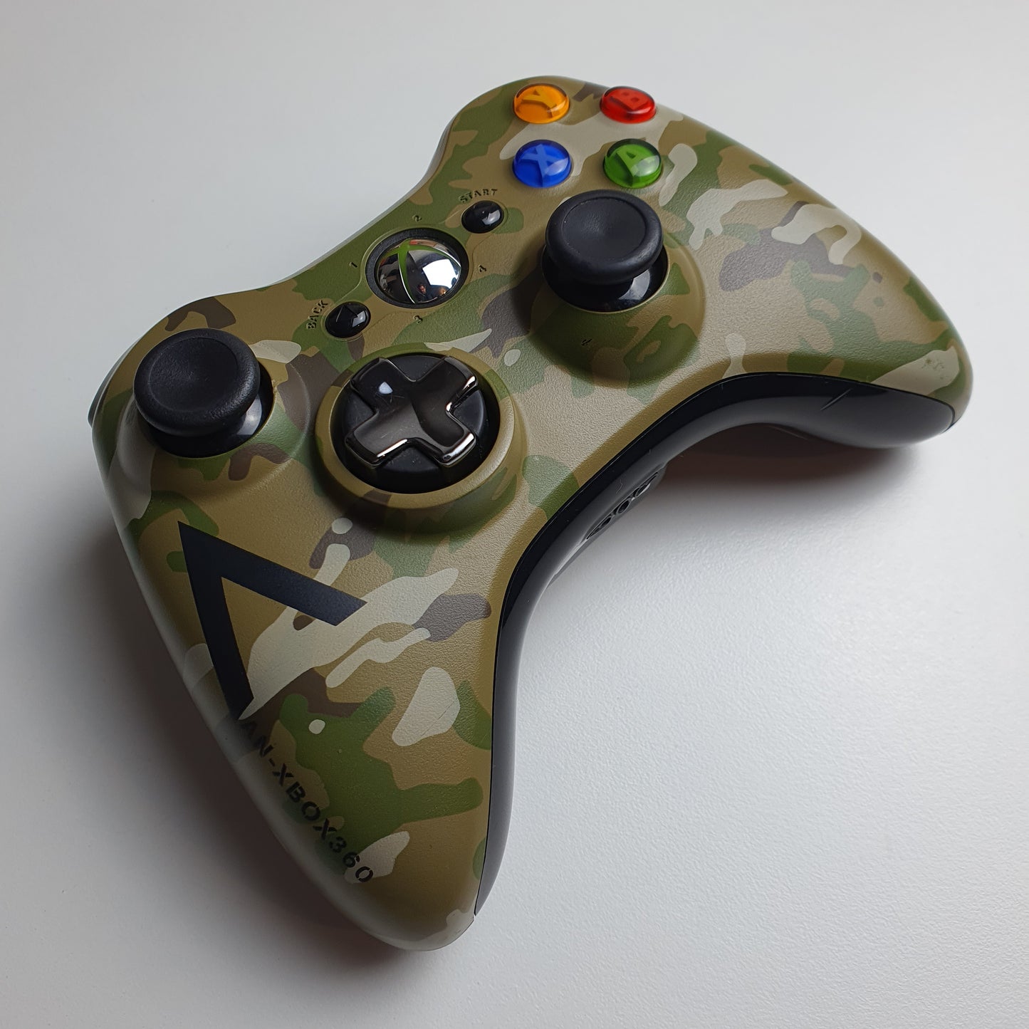 Official Microsoft Xbox 360 Green Camouflage Wireless Controller