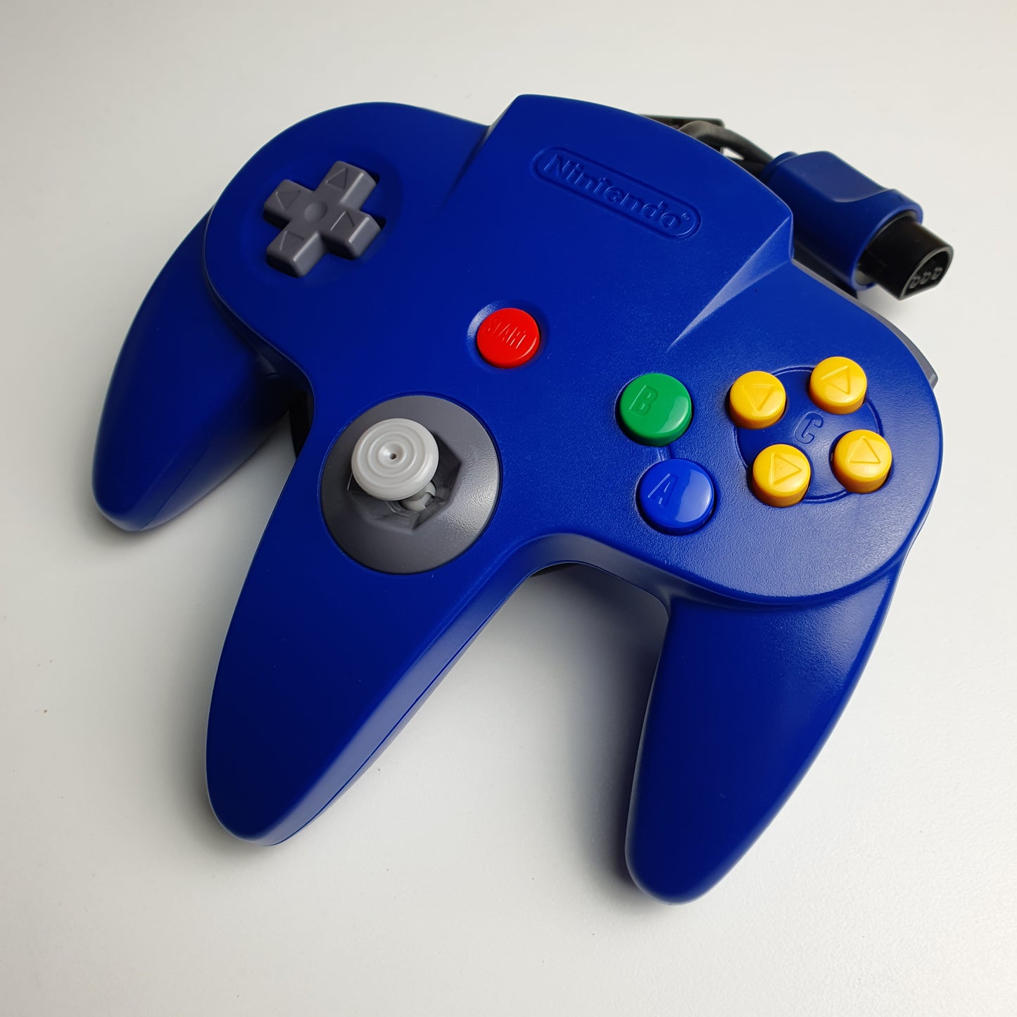 Official Nintendo 64 N64 Blue Wired Controller