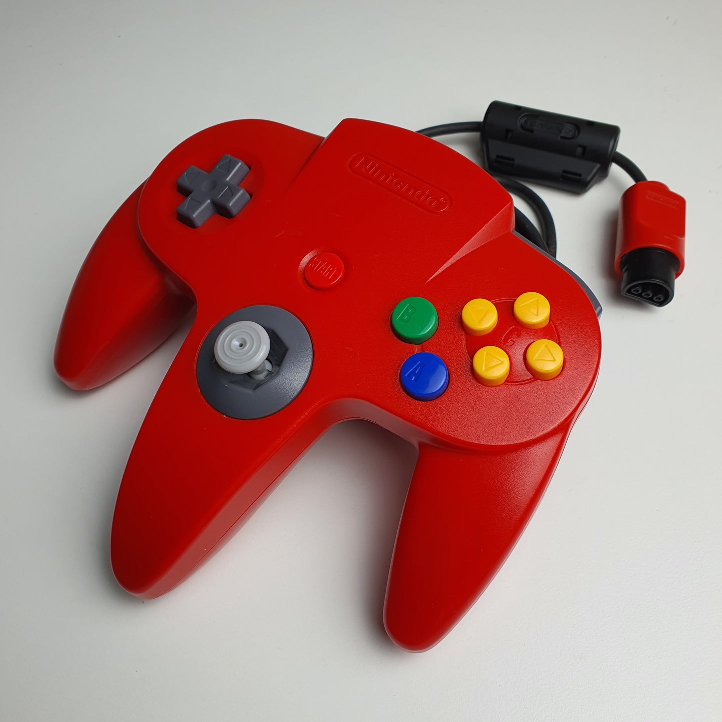 Official Nintendo 64 N64 Red Wired Controller