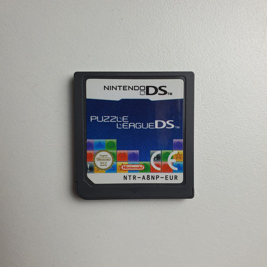 Nintendo DS game card for 'Puzzle League' on a light gray background
