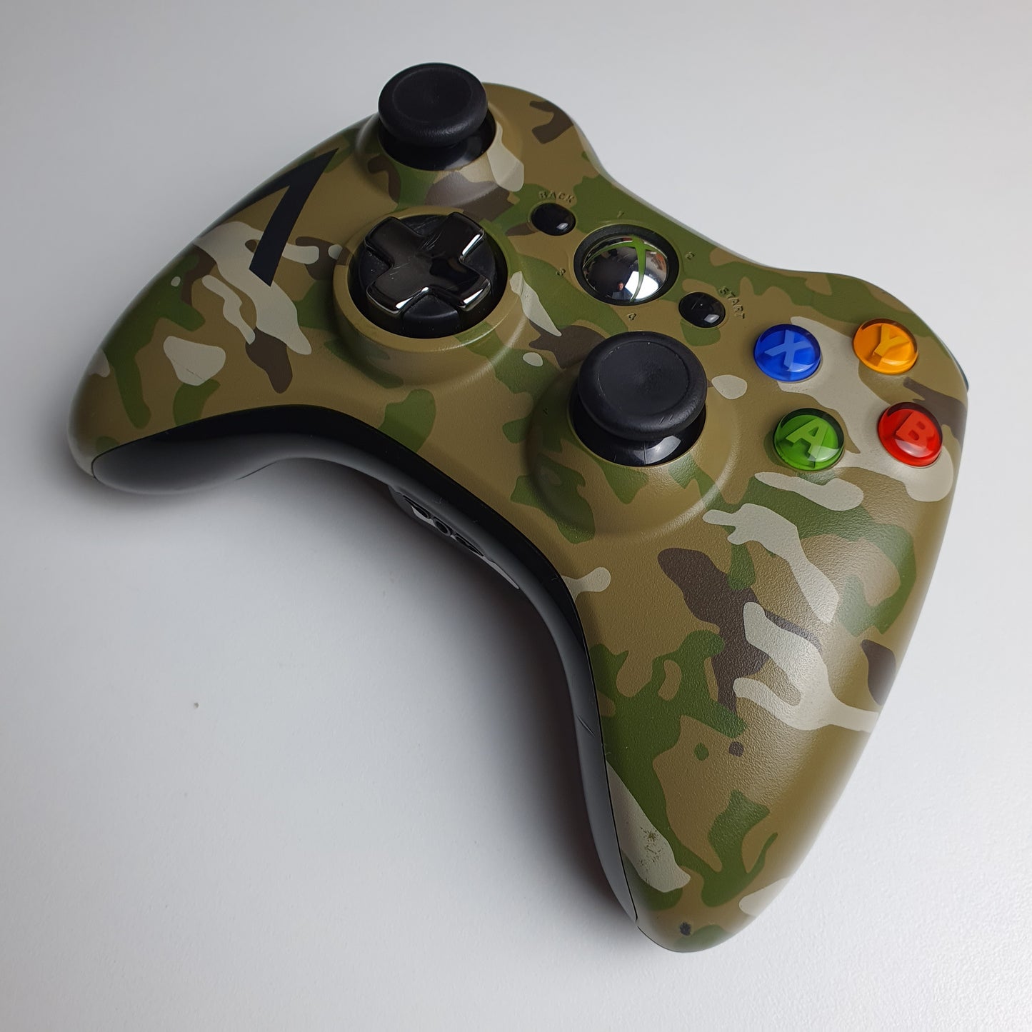 Official Microsoft Xbox 360 Green Camouflage Wireless Controller