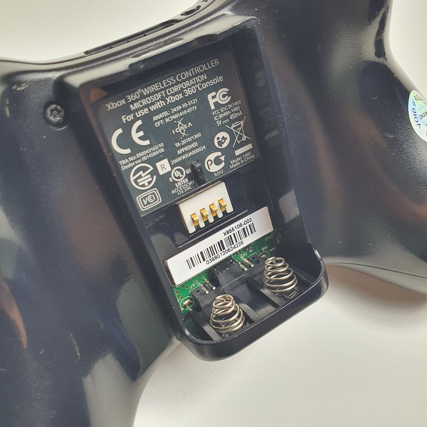 Official Microsoft Xbox 360 'S' Black Wireless Controller