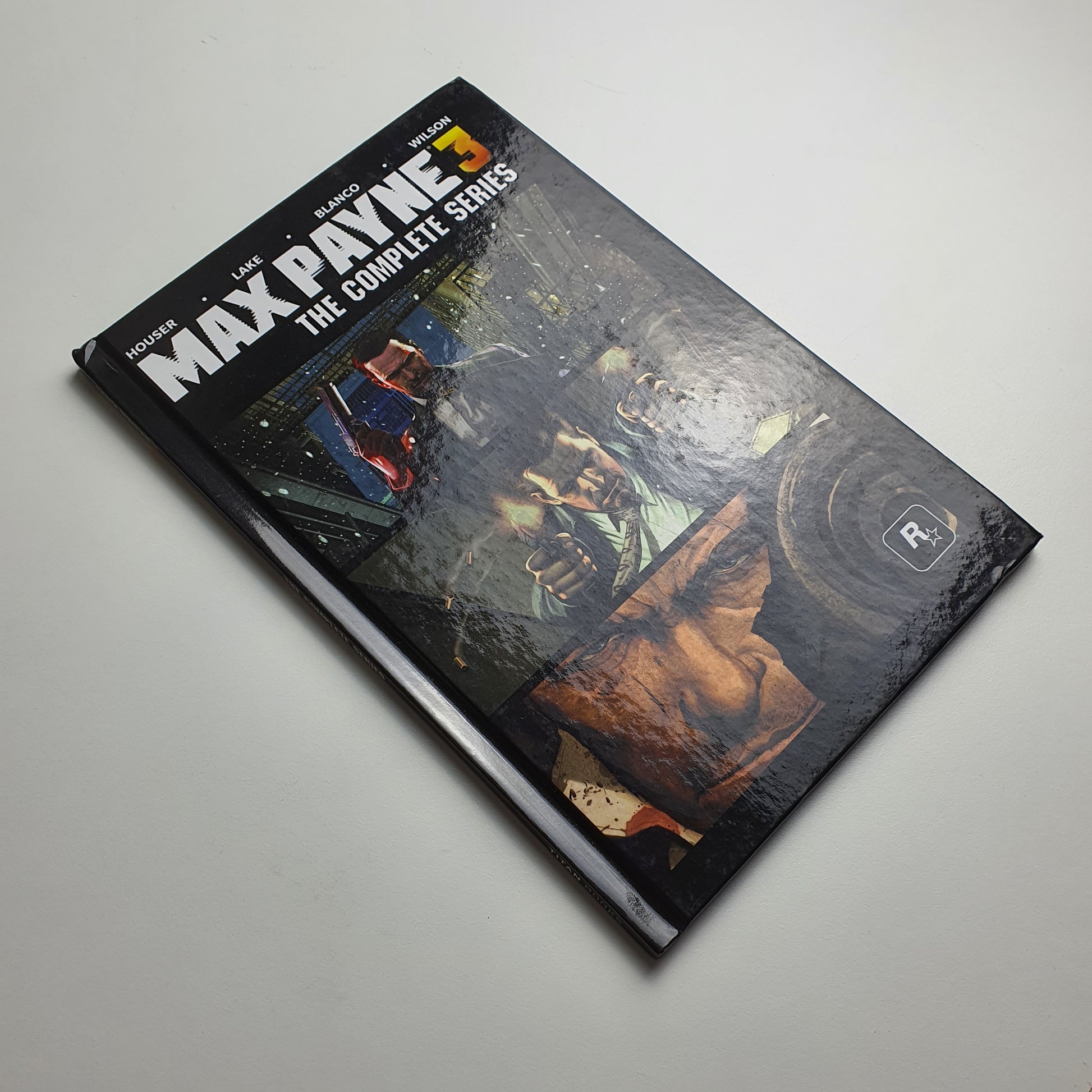 Front cover for a 'Max Payne 3: The Complete Series' graphic novel