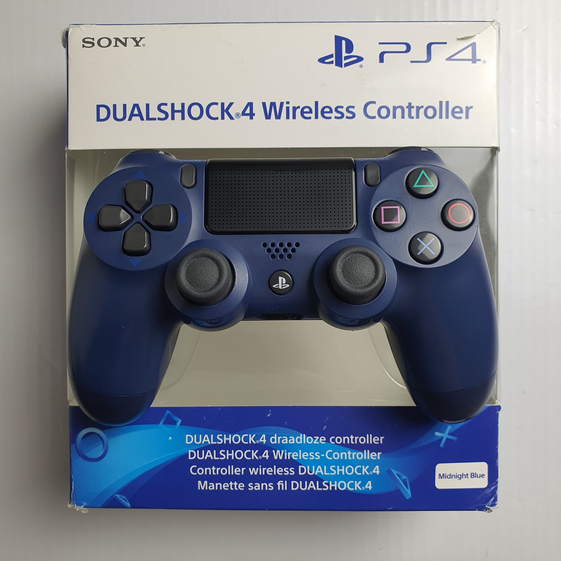 Offical Sony PlayStation PS4 DualShock 4 Wireless 'Midnight Blue' Boxe –  Dogghead Tech