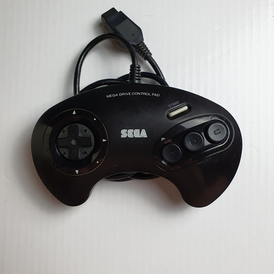 Official Sega Mega Drive Wired Black/Grey Controller 1650-50