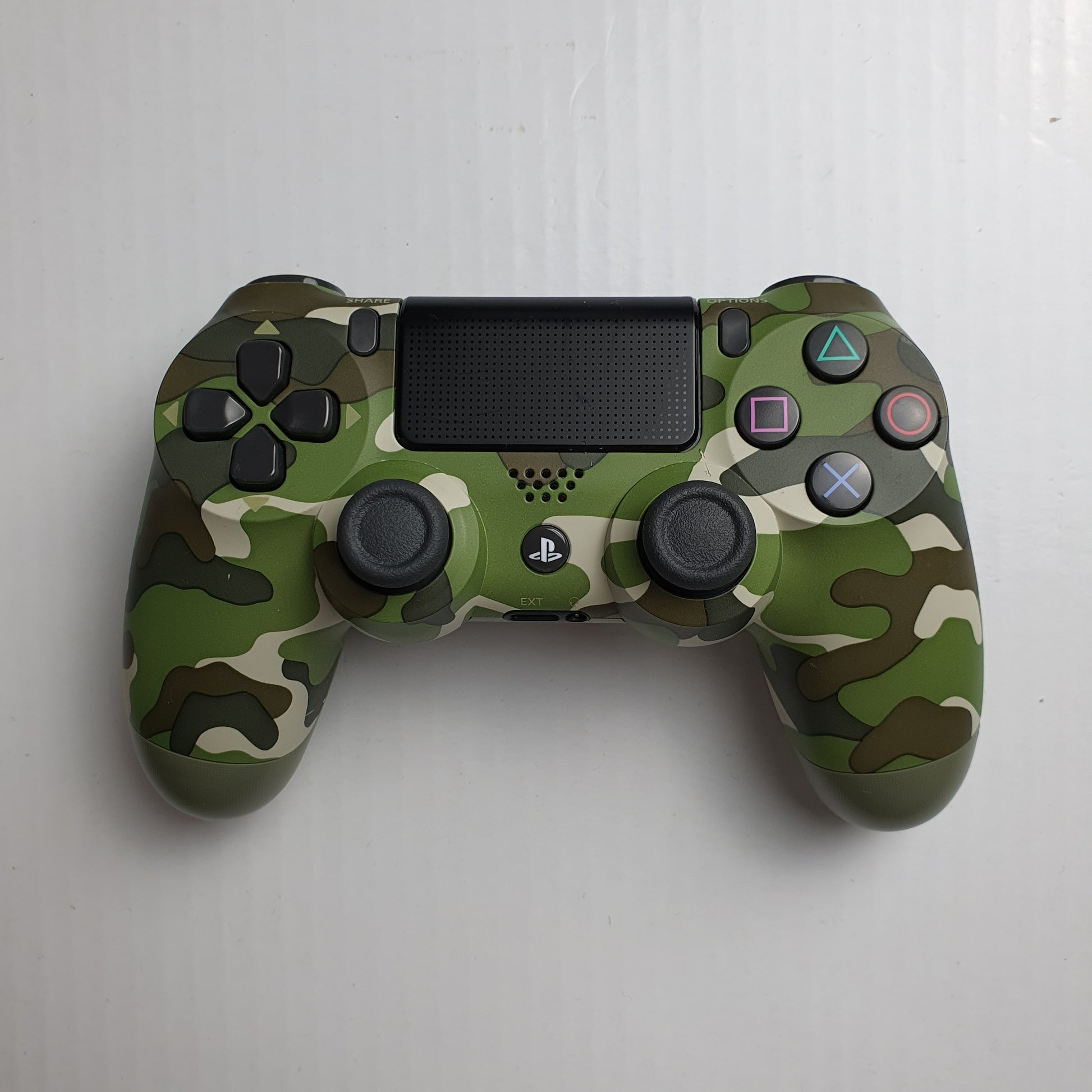Official Sony PlayStation PS4 Green Camouflage Dualshock 4 Wireless Co –  Dogghead Tech.