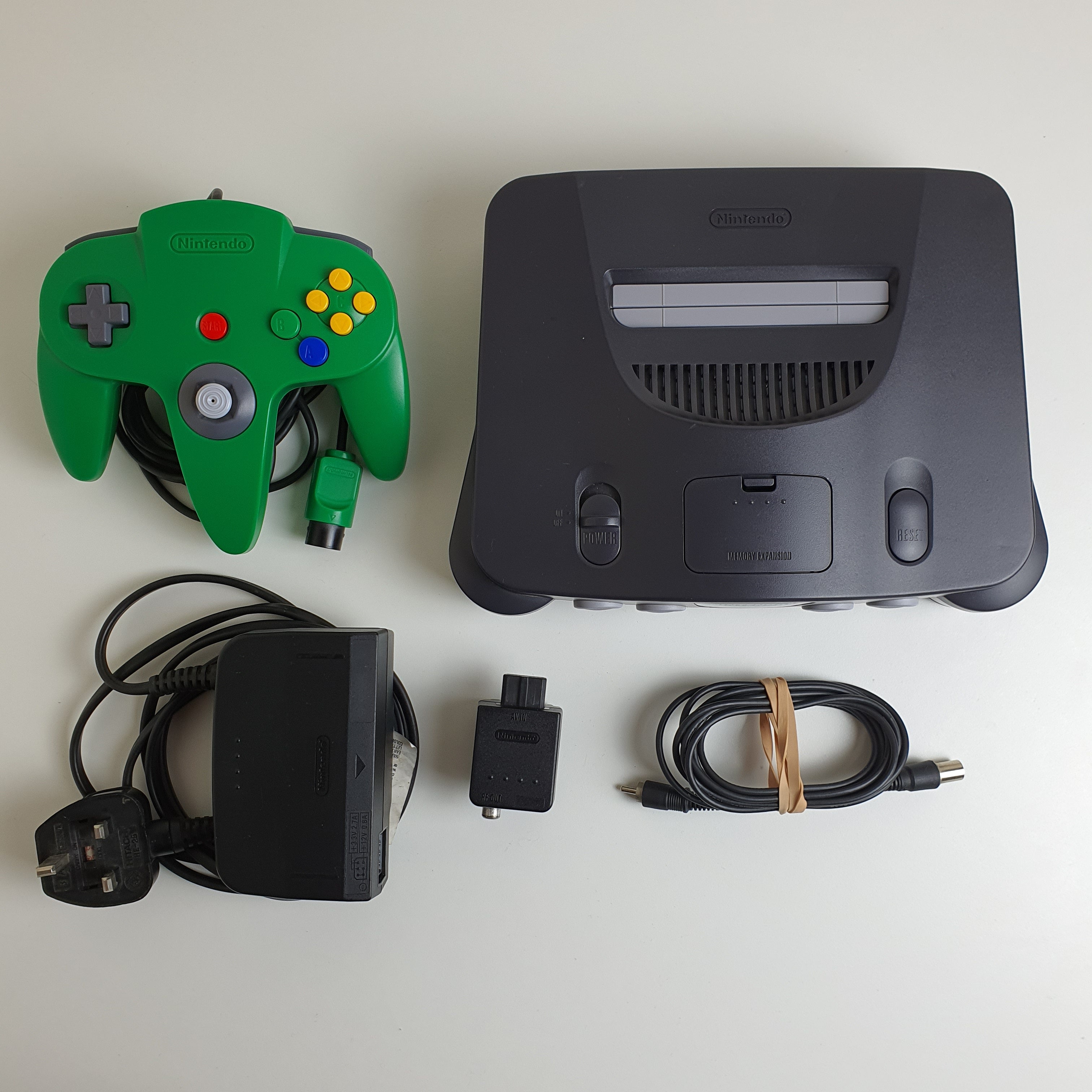 Nintendo 64 N64 Console Bundle Original store Controller + Cords