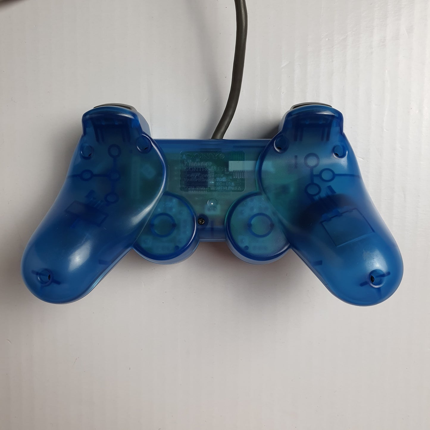 Official Sony PlayStation PS1 DualShock Transparent Blue Controller